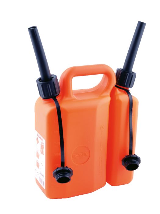 Hammerkauf Doppelkanister 3,5 + 1,5 Liter, orange