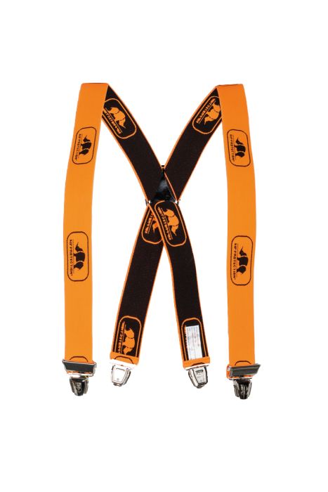 SIP Hosenträger mit 4 Schnallen Farbe orange/schwarz