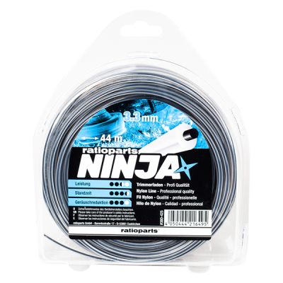 Ninja Nylonfaden 3,3 mm 44 m Trimmerfaden rund Mähfaden